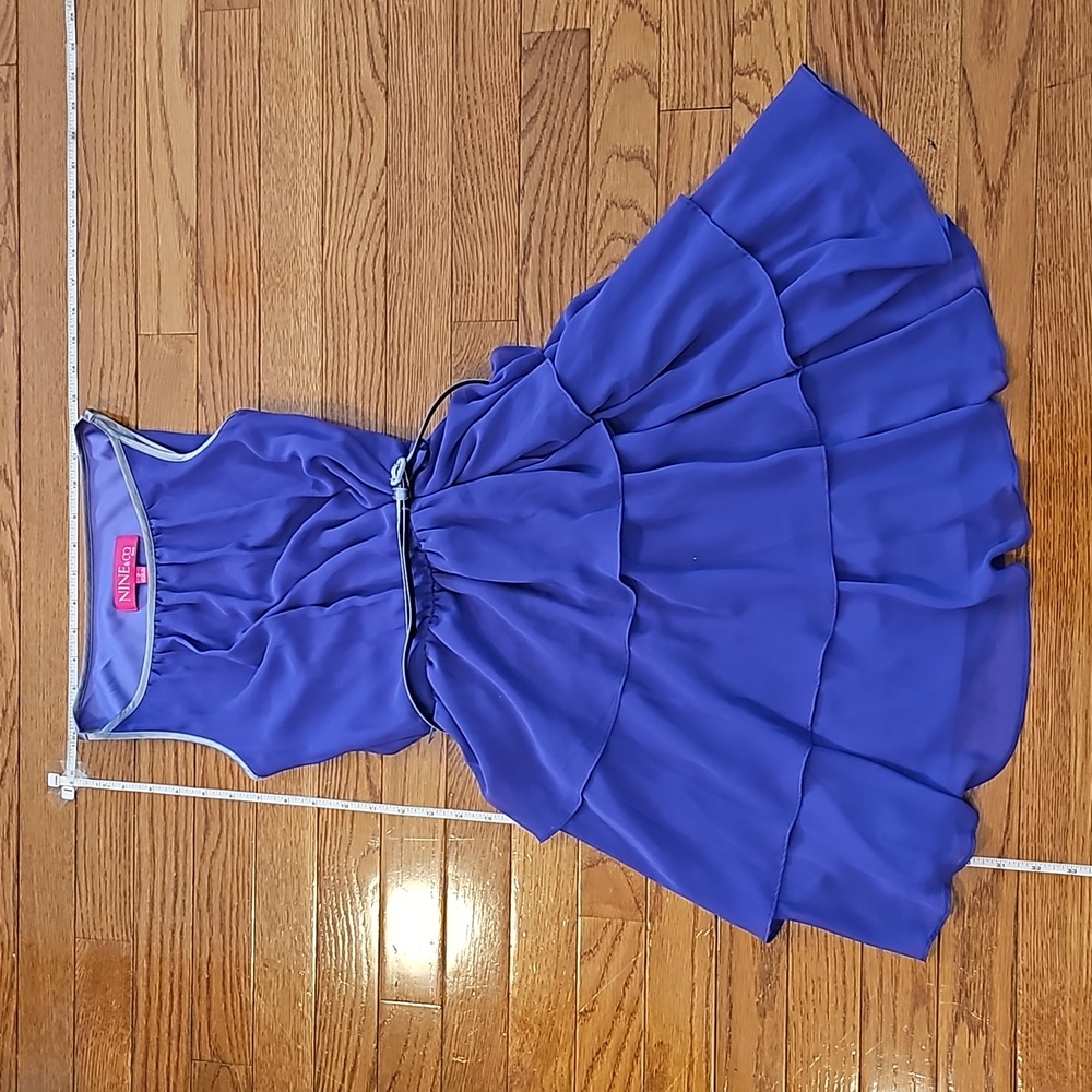 Ruffle layered cocktail dress